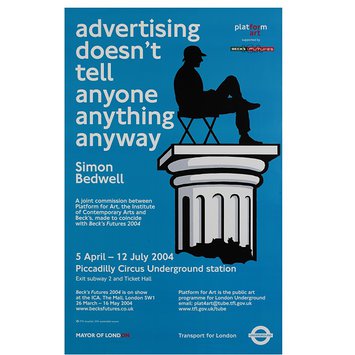 Poster - advertising doesn't tell anyone anything anyway