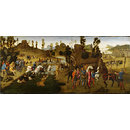 Tempera painting - Julius Caesar and the Crossing of the Rubicon; Scenes from the story of Alexander the Great