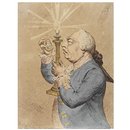 Print - A Connoisseur Examining a Cooper Print - A Connoisseur Examining a Cooper