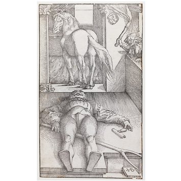 Print; woodcut - The Bewitched Groom Print; woodcut - The Bewitched Groom
