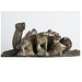 Statuette - Winged putto with a fantastic fish