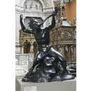Boy blowing a trumpet (Plaster cast)