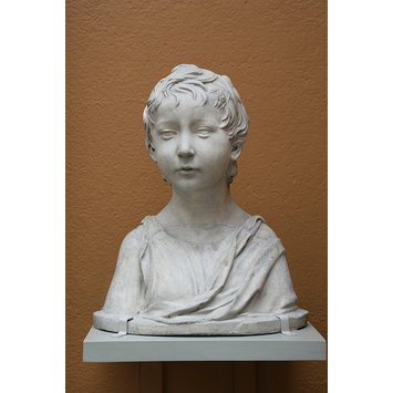 Plaster cast - Bust of a child Plaster cast - Bust of a child