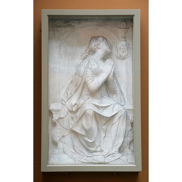 Plaster cast - Faith adoring the Holy Sacrament Plaster cast - Faith adoring the Holy Sacrament