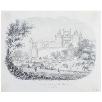 Drawing - Delhee Gate of the Palace, Delhee