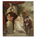 A Gentleman, His Wife and Children (Oil painting)