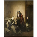 Charity: Interior with Figures (Oil painting)