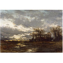 Landscape, Evening (Oil painting)