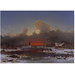 Oil painting - Frost Scene: The Setting Sun