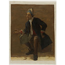 Oil painting - A Seated Man