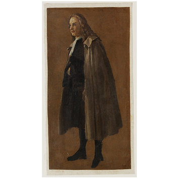 Oil painting - A study of a Lawyer