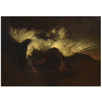 Oil painting - Goose with Outspread Wings Oil painting - Goose with Outspread Wings