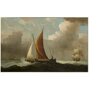 Vessels at Sea (Oil painting)