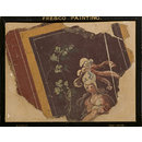 Upper Half of a Decorative Figure, with Remnant of a Rectangular Frame (fragment of wall decoration) (Fresco)
