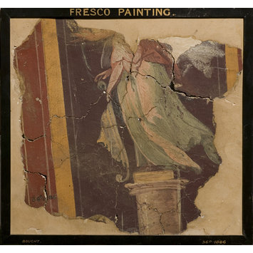 Fresco - Lower Half of a Decorative Figure (fragment of wall decoration)