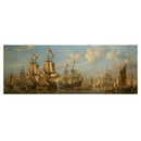 The Prince of Orange, afterwards King William III, Embarking at Hellevoetsluis for England in 1688 (Oil painting)