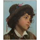 Head of an Italian Boy (Oil painting)