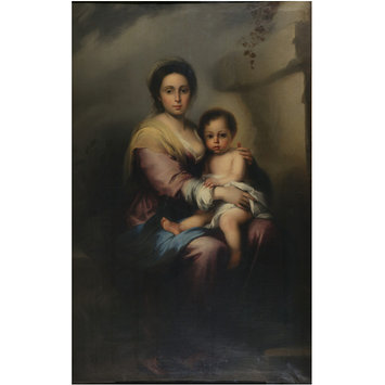 Oil painting - The Virgin and Child, after Bartolomé Esteban Murillo