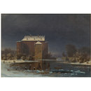 Snow scene: the haunted house (Oil painting) Snow scene: the haunted house (Oil painting)