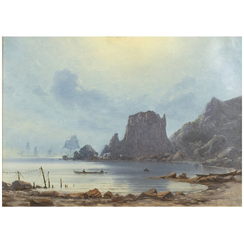 Oil painting - Coast scene: Gulf of Lyons