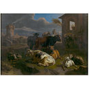 Italian Landscape with Cattle (Oil painting)