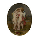 Cupid Sheltering His Darling from the Approaching Storm; Cupid sheltering Psyche (Oil painting)