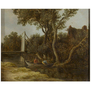 Oil painting - Landscape with Stream Oil painting - Landscape with Stream