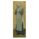 A woman holding a marguerite; La Penserosa (Oil painting)
