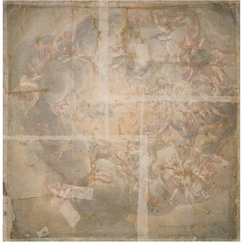 Tempera - The Assumption of the Virgin (copy of the fresco in the cupola of Parma Cathedral)