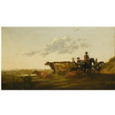 Landscape with Horsemen and Cattle (Oil painting)