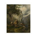 Oil painting - Wolves Attacking a Stag and a Deer Oil painting - Wolves Attacking a Stag and a Deer