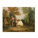 Oil painting - Lady Seated by a Fountain, Attended by a Gallant Oil painting - Lady Seated by a Fountain, Attended by a Gallant