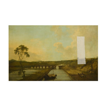 Oil painting - Landscape with Canal and Château