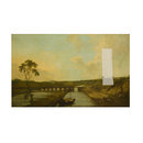 Landscape with Canal and Château (Oil painting)