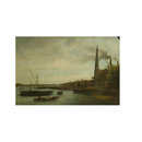 The Thames: the Strand shore and Westminster bridge (Oil painting)