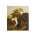 Oil painting - Farmyard: evening - milking time