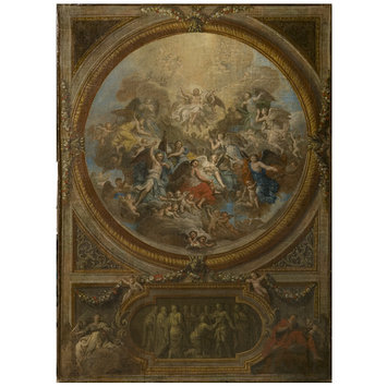 Oil painting - The Ascension and the Incredulity of St Thomas (sketch for the decoration of the chapel at Chatsworth)
