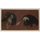 Oil painting - Two Studies of a Dog