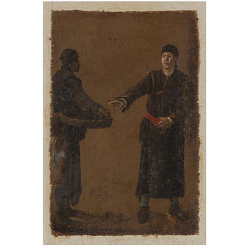 Oil painting - Two Studies of Men Oil painting - Two Studies of Men