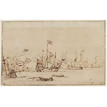 Drawing - Naval Engagement Drawing - Naval Engagement