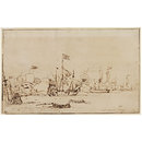 Naval Engagement (Drawing)