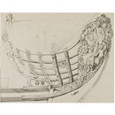 Design for the prow of a ship (Drawing)