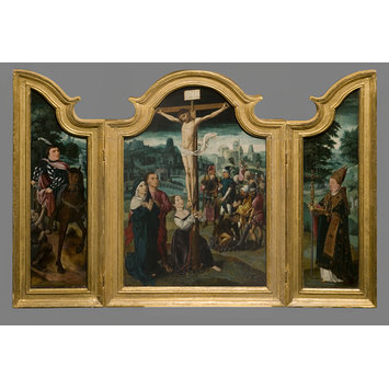 Oil painting - The Crucifixion with Mary Magdalen at the foot of the cross Oil painting - The Crucifixion with Mary Magdalen at the foot of the cross