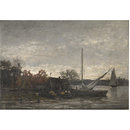 A Swedish lake scene (Oil painting) A Swedish lake scene (Oil painting)