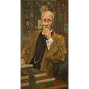 Sir John Gielgud as Sir Sydney Cockerell in 'The Best of Friends' by Hugh Whitemore (Painting)