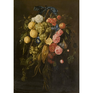 Oil painting - Fruit and flowers