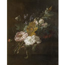 A still-life with a spray of flowers (Oil painting) A still-life with a spray of flowers (Oil painting)