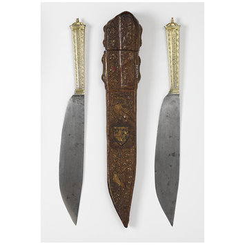 Pair of knives in case