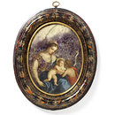 Virgin and Child; The Virgin and Child and St John (Miniature and frame)