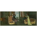 Winifred Emery as Rosamund, Cyril Maude as Mr Watkin and Brandon Thomas as Mr Brabazon in Sowing the Wind by Sydney Grundy (Painting)